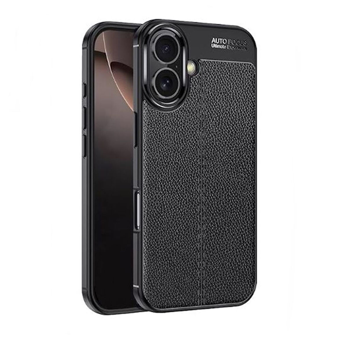 Gpack Apple iPhone 16 Kılıf Niss Silikon Deri Görünümlü