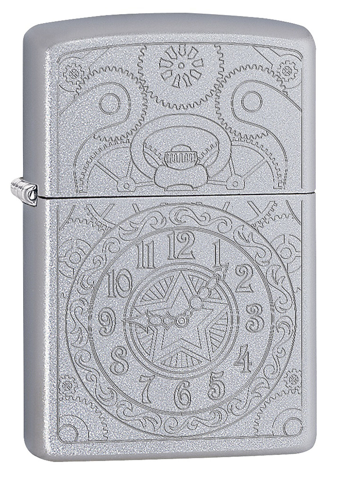 ZIPPO ÇAKMAK -29699 PF18 CLOCK GADGET  DESIGN 2