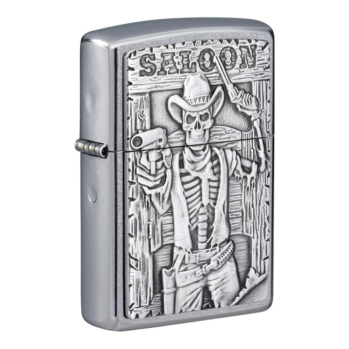 Zippo 207 Saloon Skull Emblem Çakmak