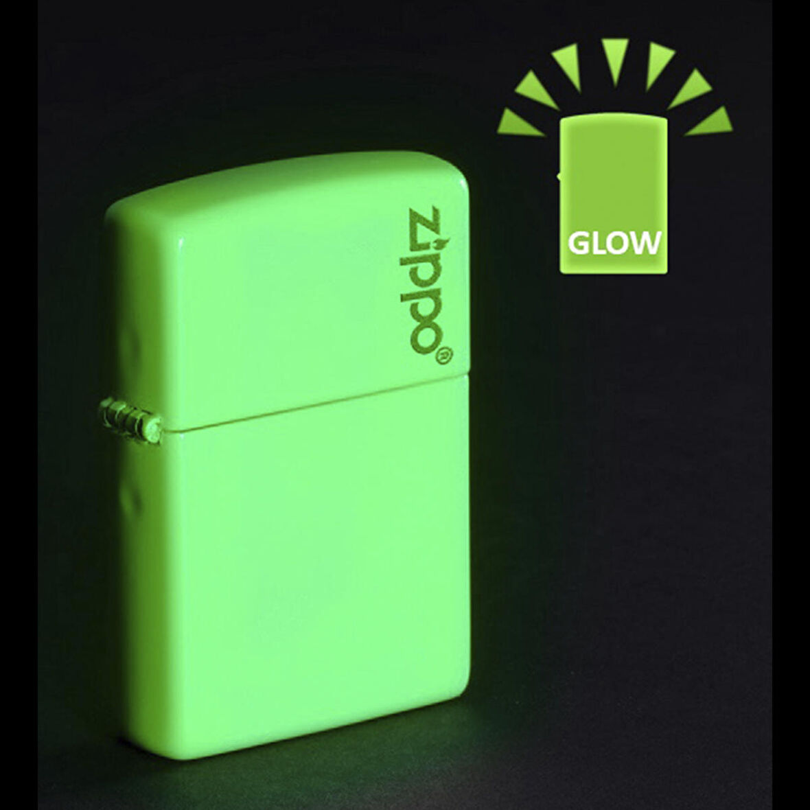 Zippo Glow In Dark Zippo Logo Çakmak
