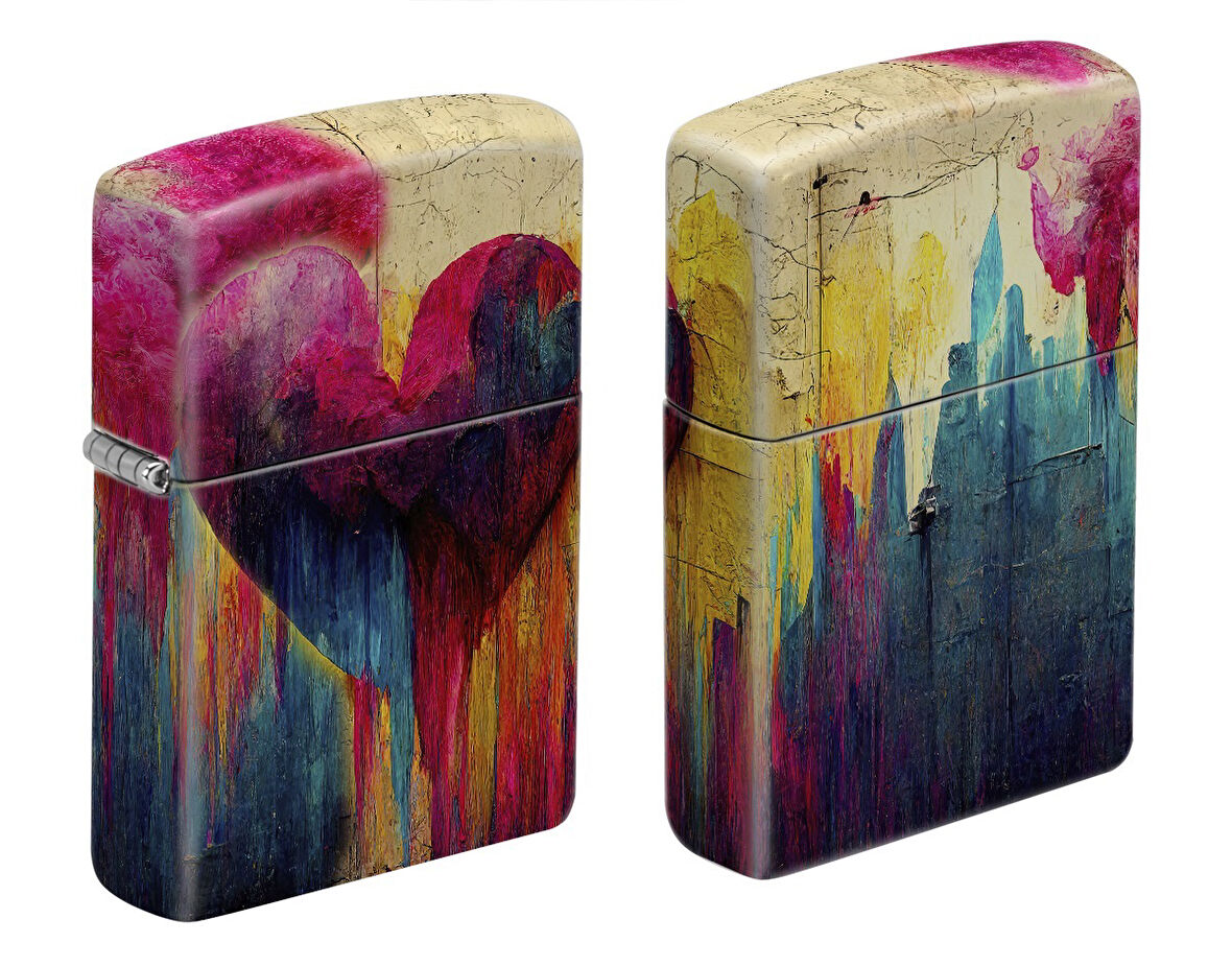 Zippo Heart Grafitti Design Çakmak