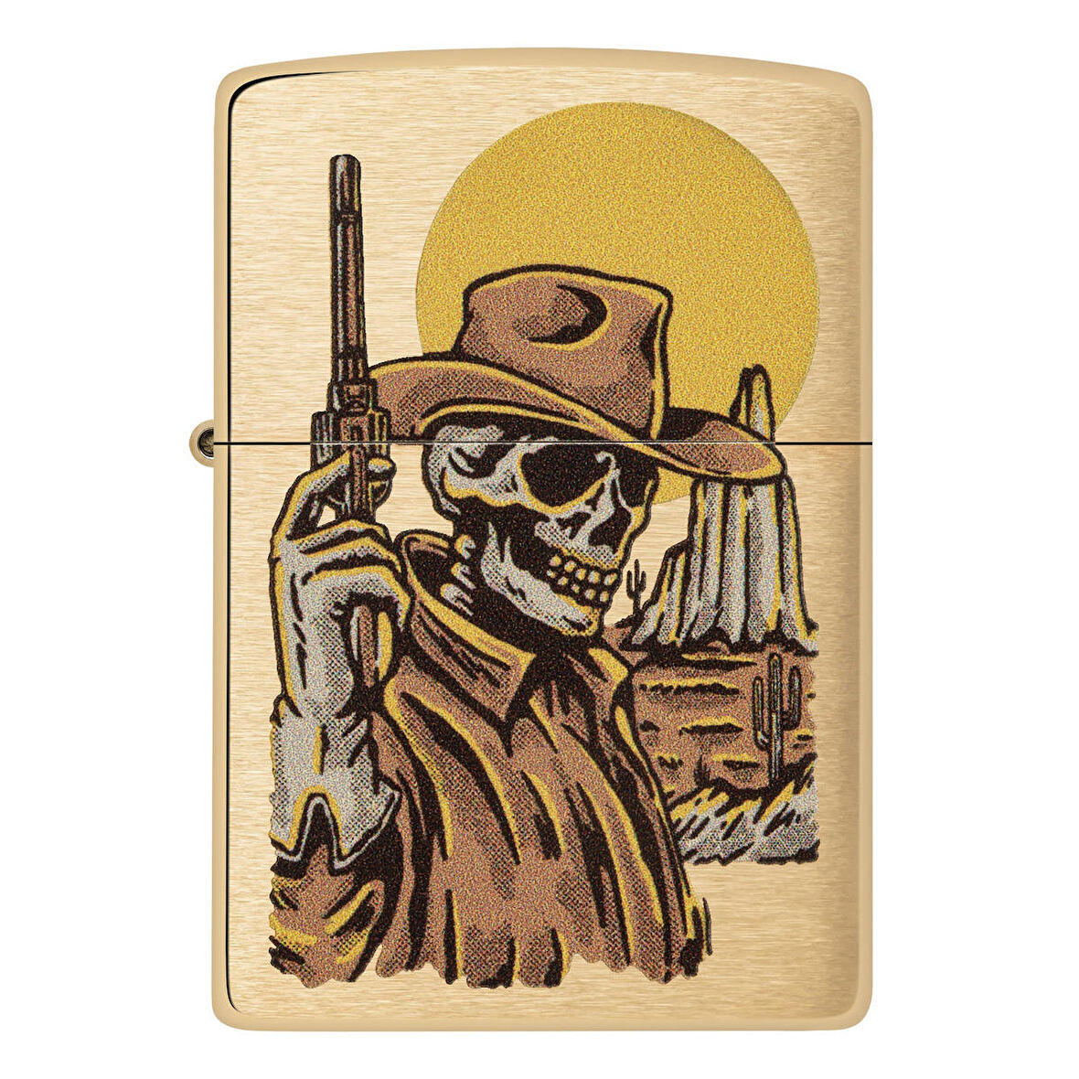 Zippo 204B Cowboy Skull Design Çakmak