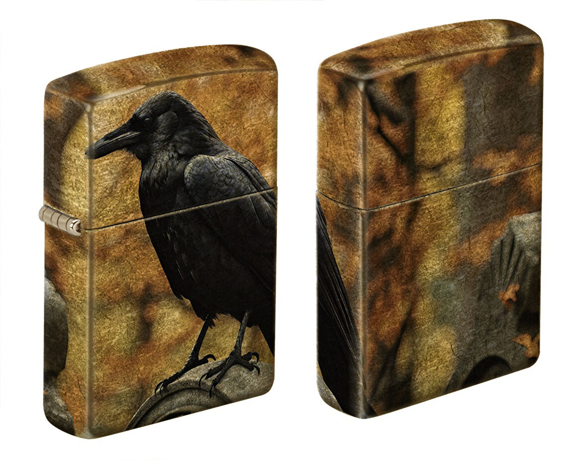 Zippo Raven On Tombstone Design Çakmak