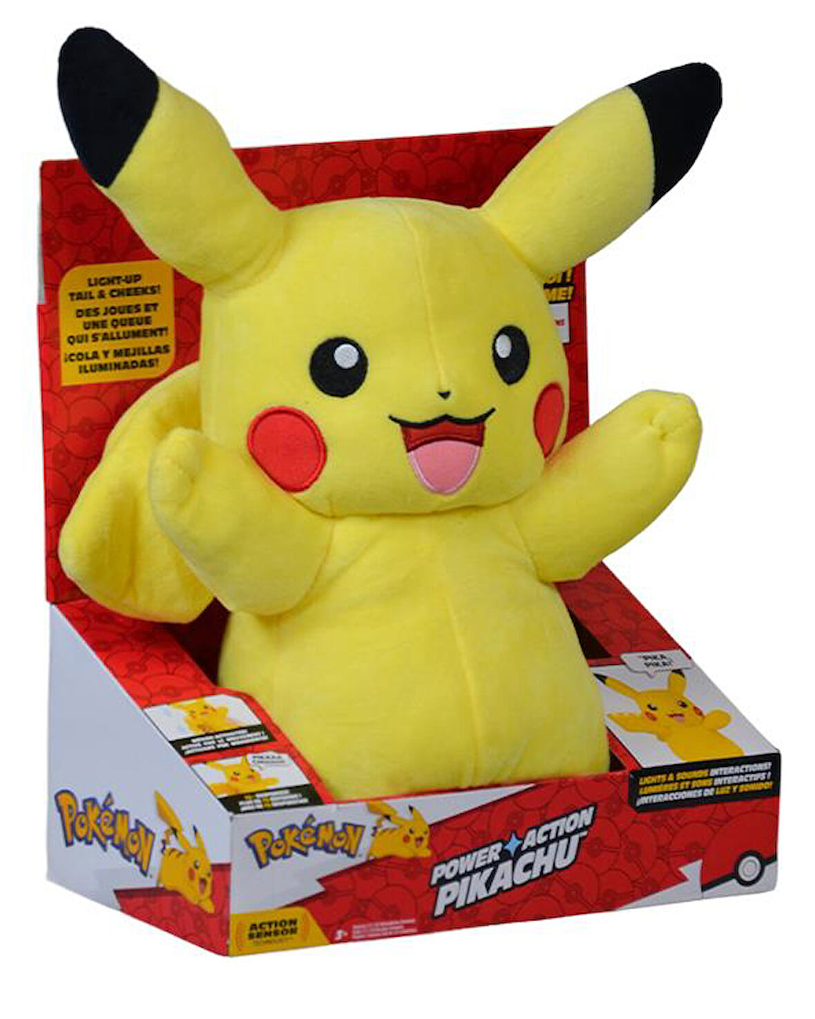 Pokemon Power Action Pikachu Sesli ve Işıklı İnteraktif Pelüş PKW4185