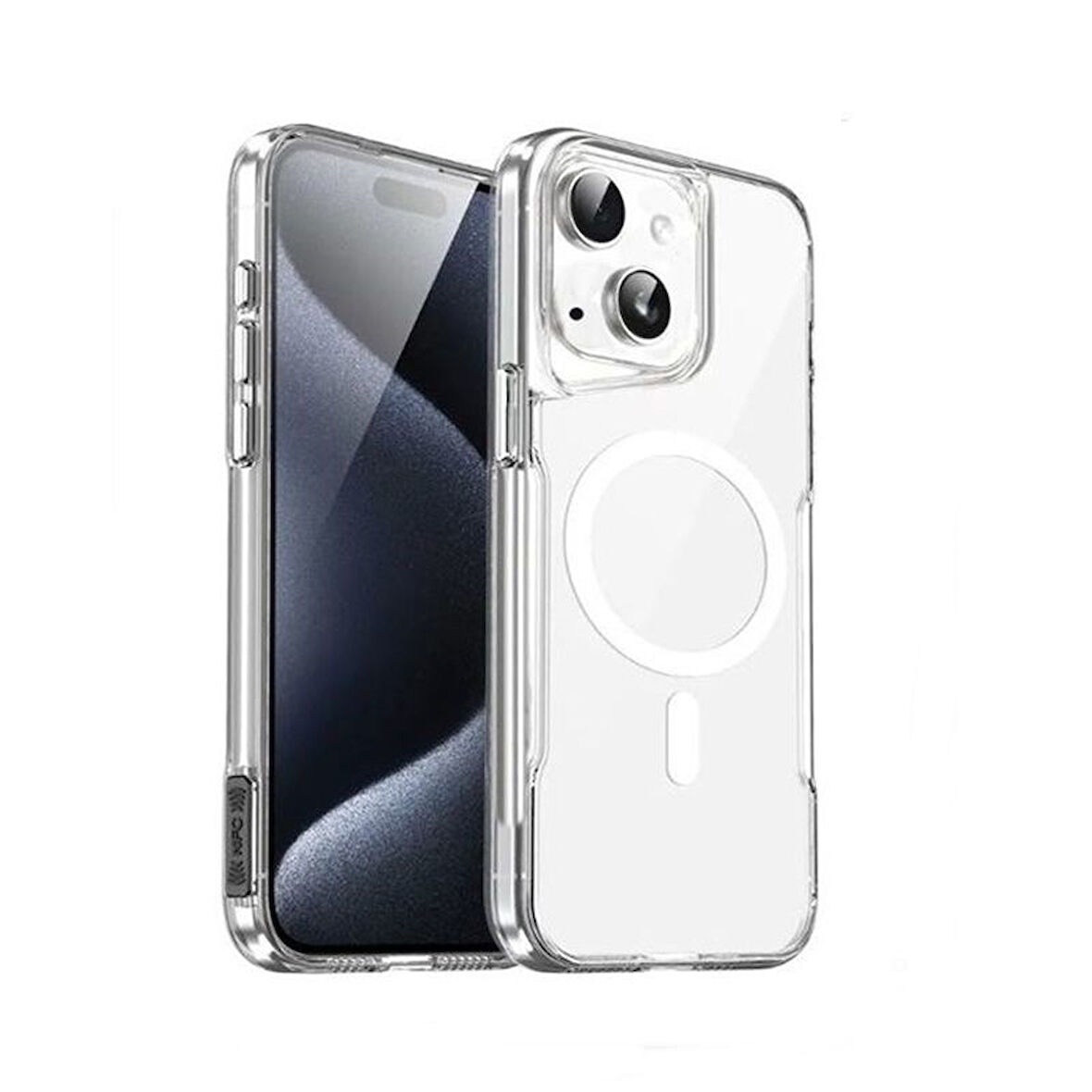 Gpack Apple iPhone 14 Plus Kılıf Magsafe Renkli Şeffaf Sert Mika T-Max ALP
