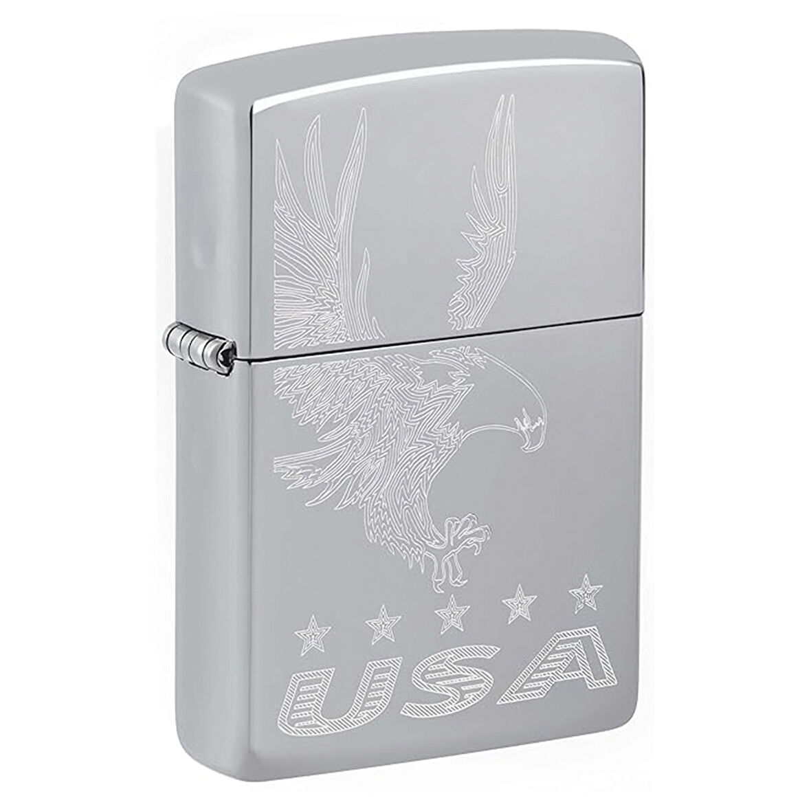 Zippo Engraved Eagle and USA Çakmak - 49007-00062-MODEL19