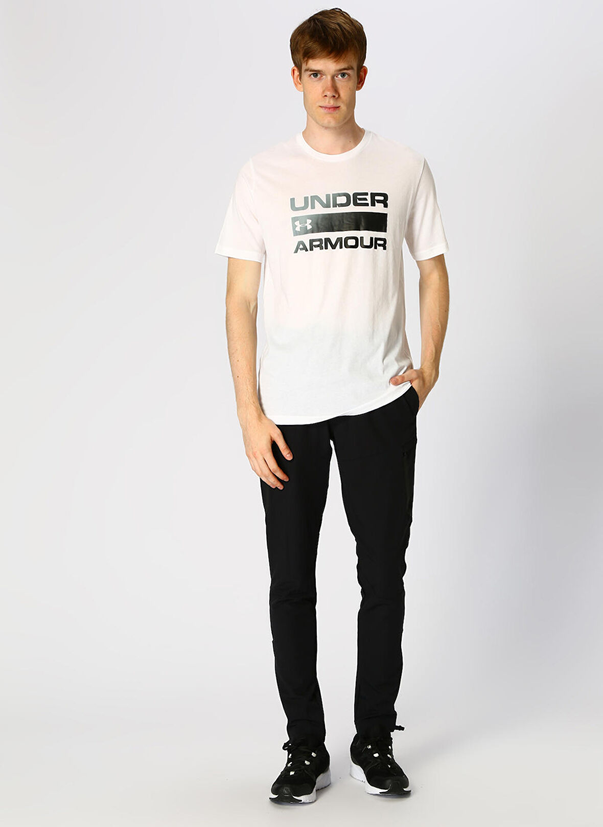 Under Armour Beyaz Erkek T-Shirt 1329582-100 UA TEA