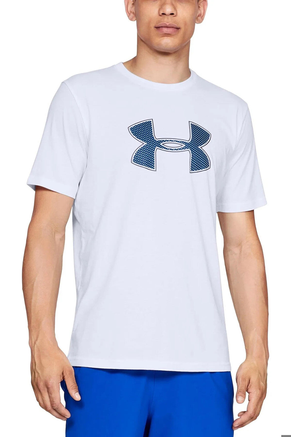 Under Armour Big Logo SS Erkek Beyaz Spor Tişört