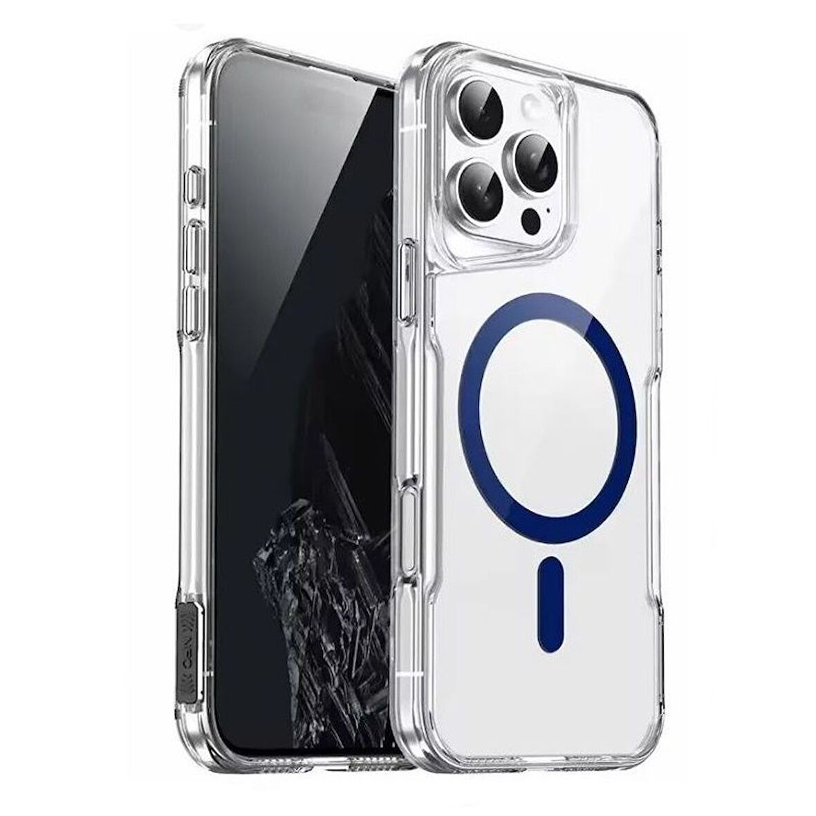 Gpack Apple iPhone 16 Pro Max Kılıf Magsafe Renkli Şeffaf Sert Mika T-Max ALP