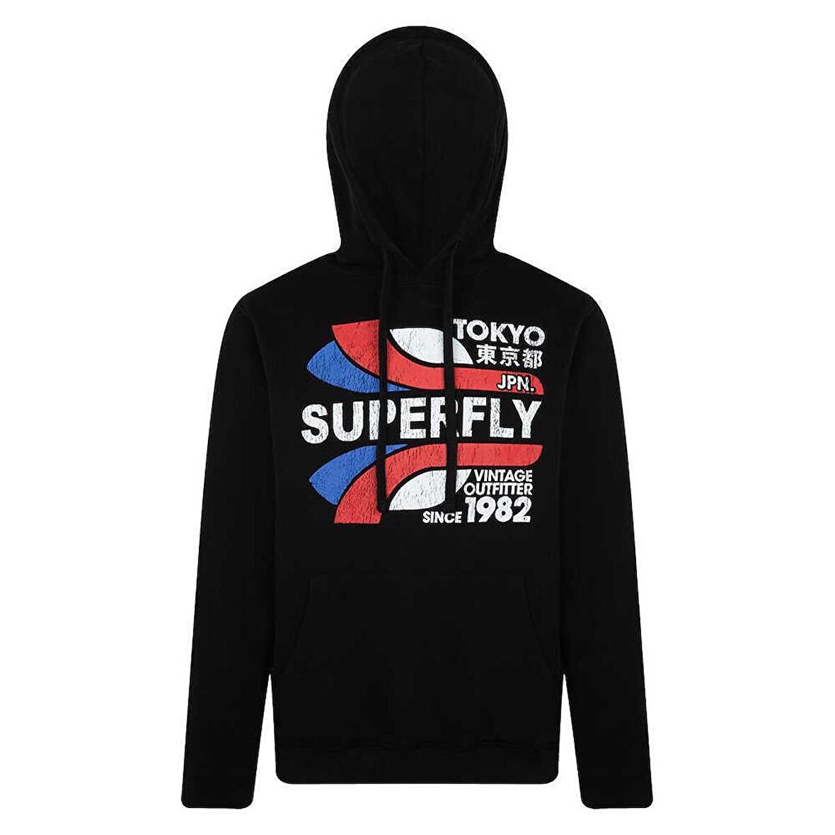 Superfly Men Kapş Sweat Siyah Erkek Sweatshirt 23172-02