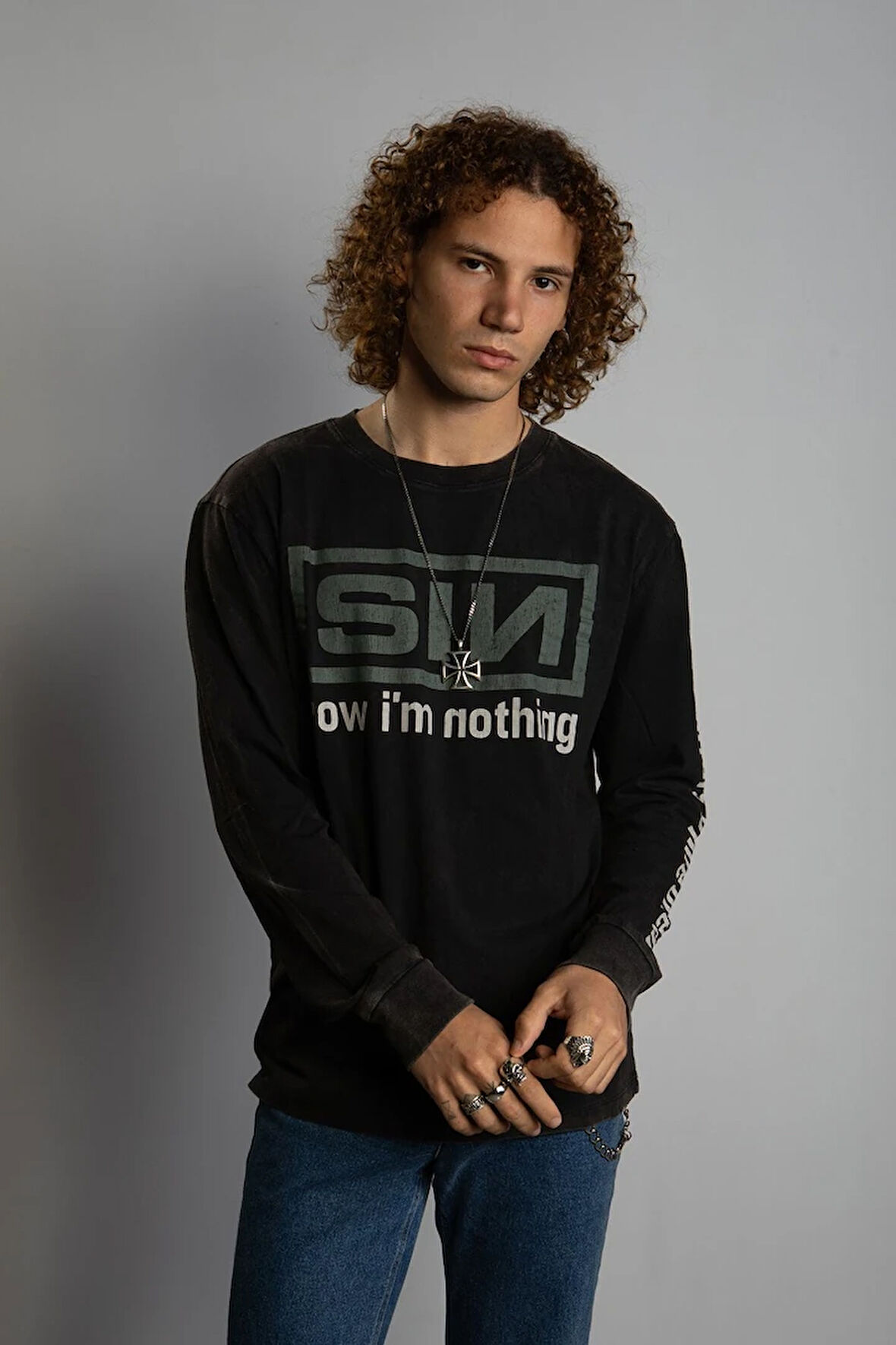 Saint '' Sın Now I'm Nothing'' Uzun Kol T-shirt