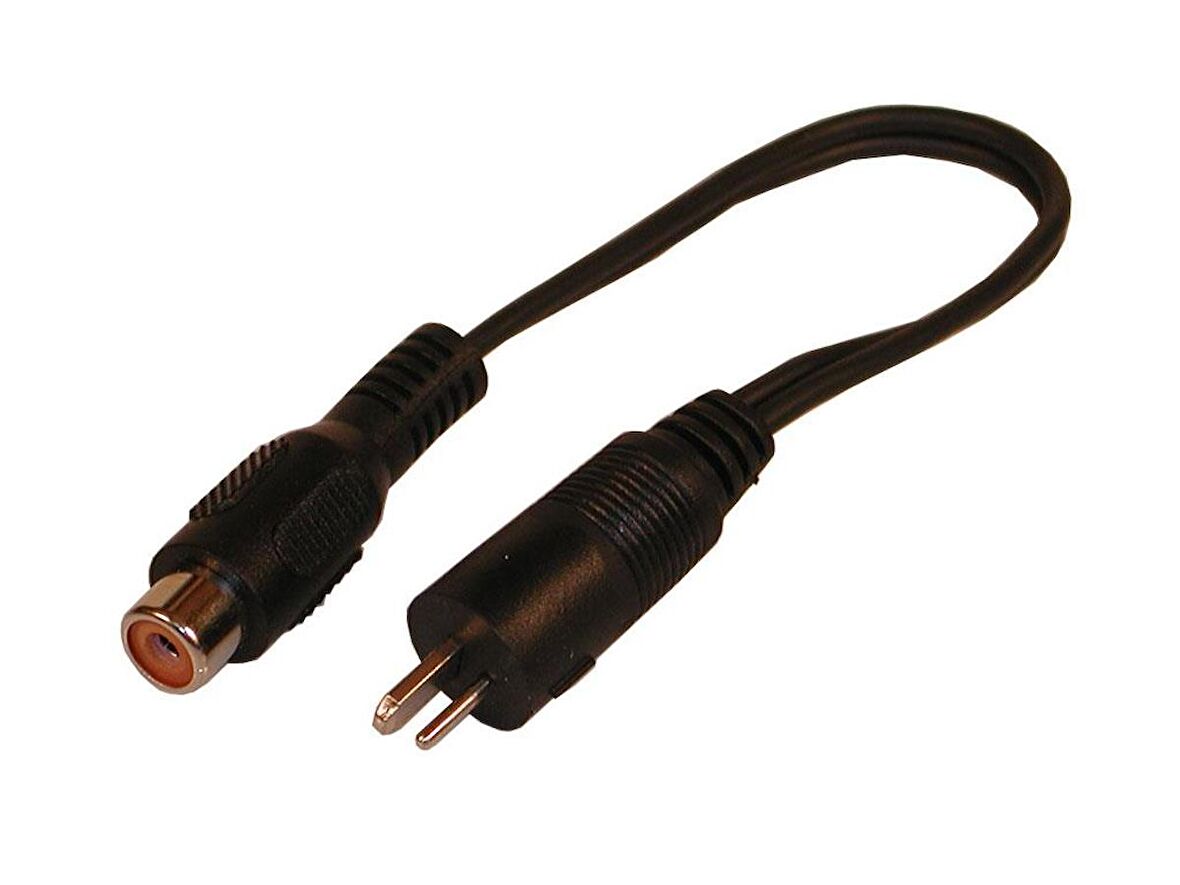 2 Pin Din Alman Tip Erkek- Rca Dişi Çevirici