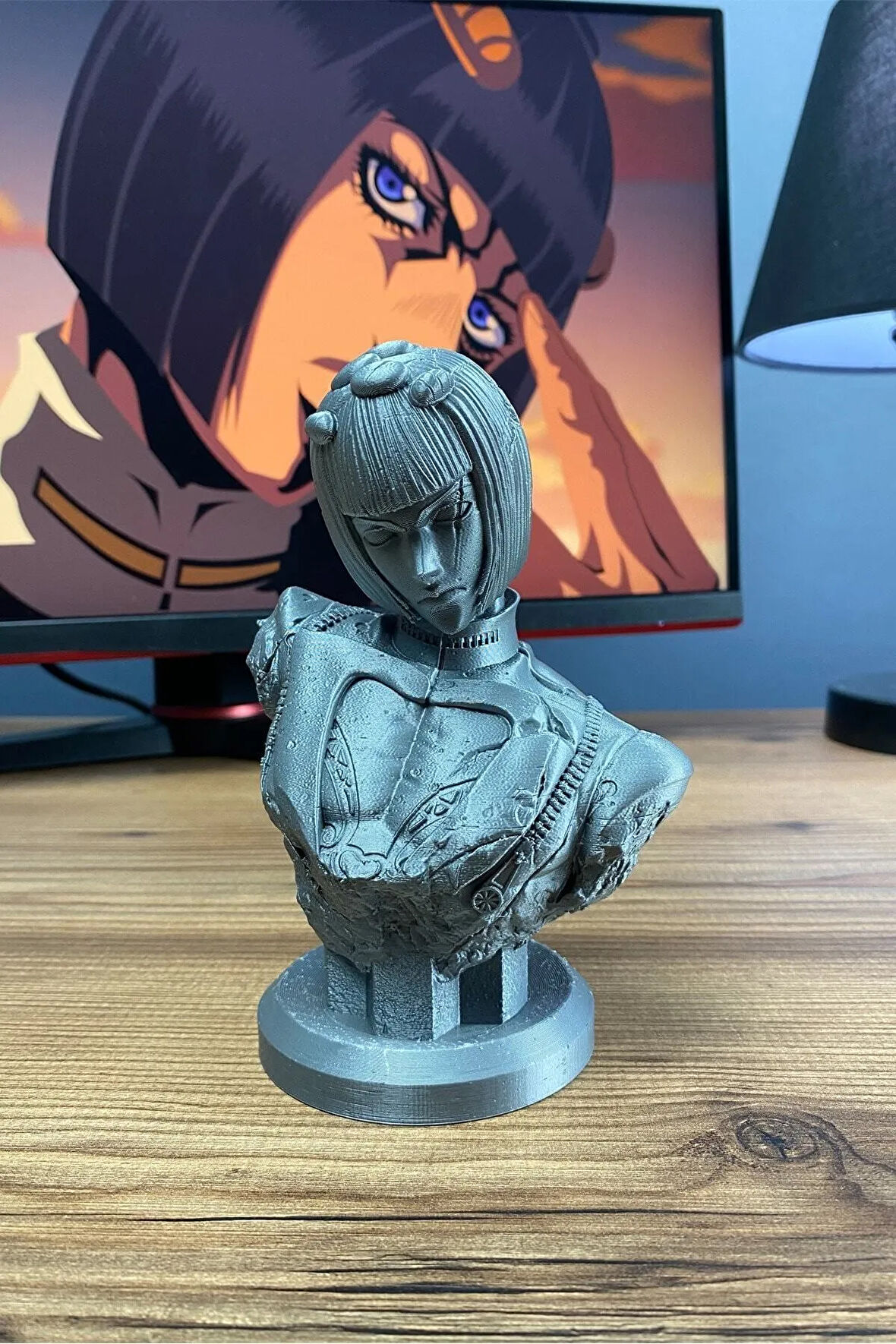 JoJo's Bizarre Adventure Bruno Bucciarati Büst Figür 15 cm - Koleksiyonluk Anime Figürü