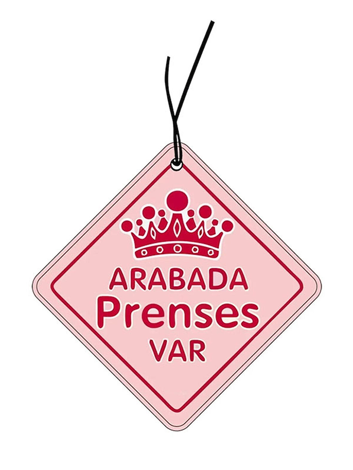 Arabada Prenses Var Tasarımlı Dekoratif Oto Araç Kokusu