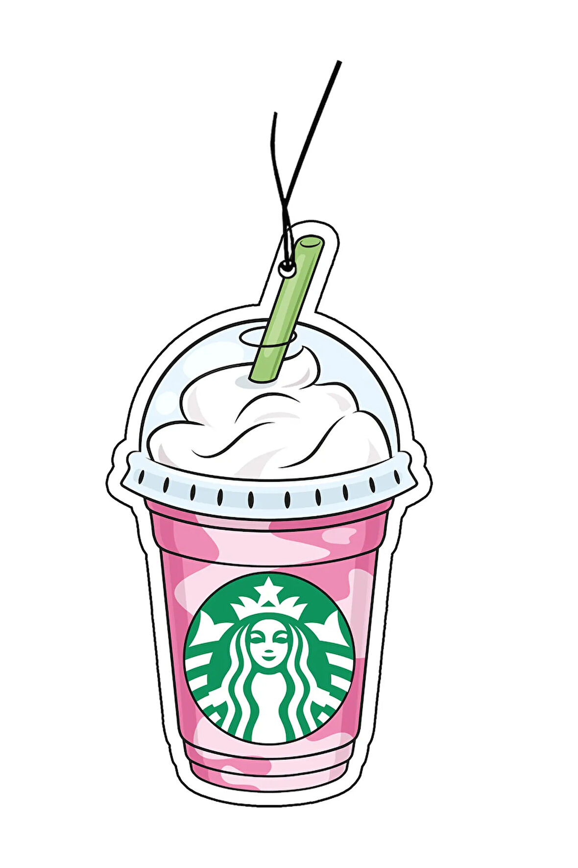 Starbucks Bardağı Tasarımlı Oto Araç Kokusu ve Aksesuarı