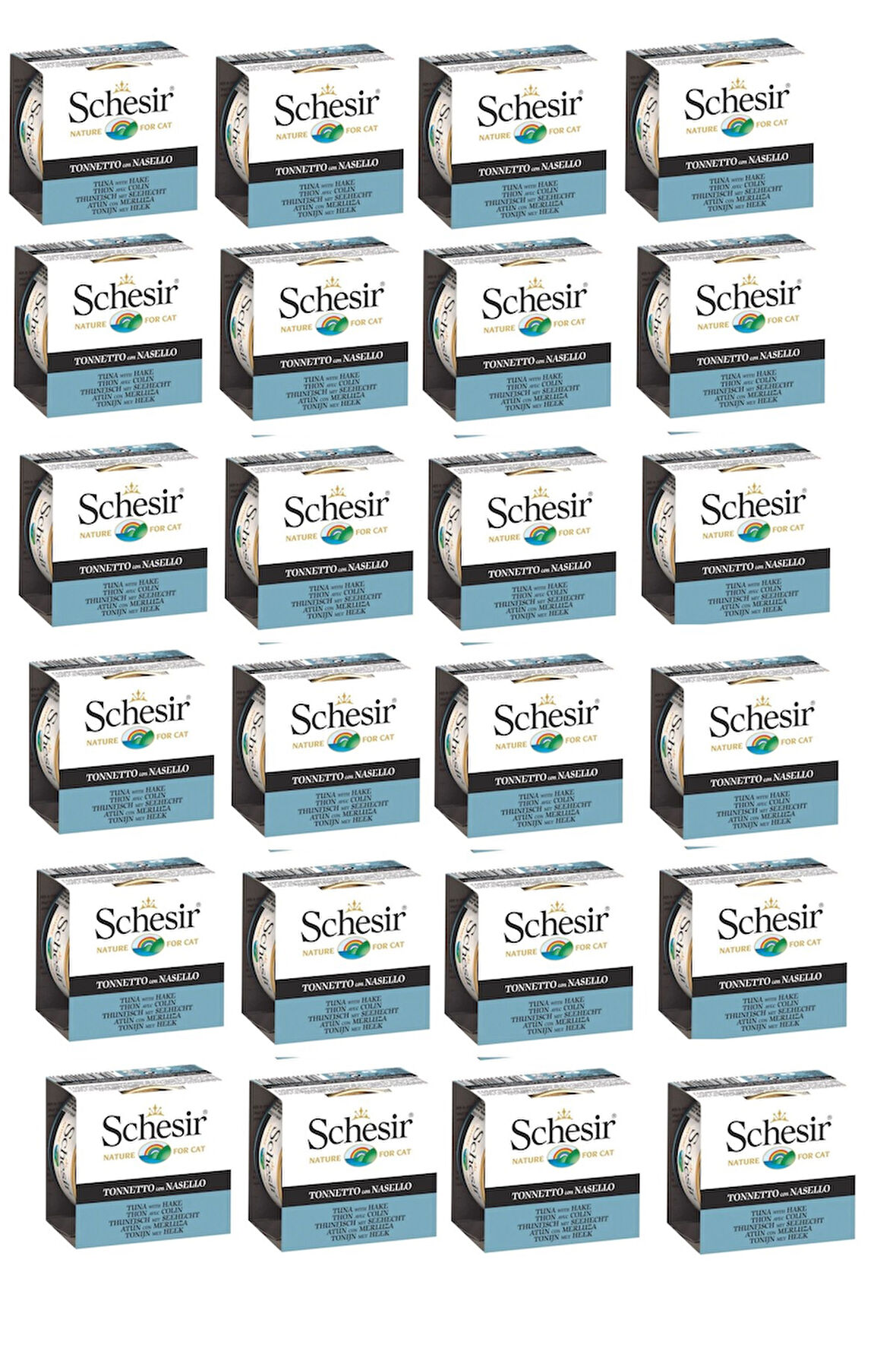 Schesir Ton ve Barlam Balıklı Kedi Konservesi 85 Gr. X 24 Adet