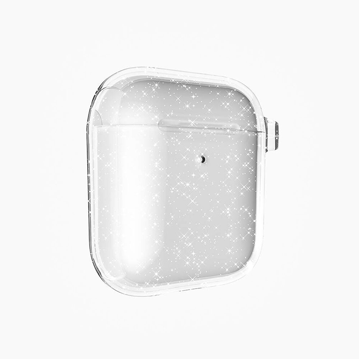 Gpack Apple Airpods Uyumlu Kılıf Parlayan Simli Transparan Airbag 32