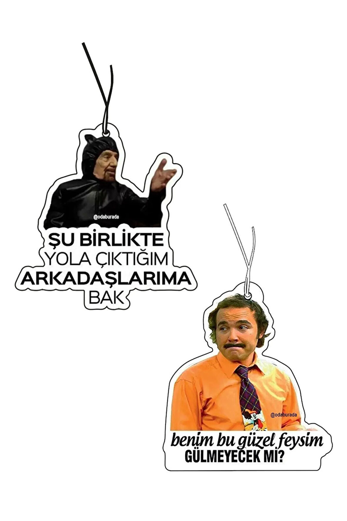 2'li Sabri Abi Ve Burhan Altıntop Dekoratif Oto Kokusu Ve Aksesuarı