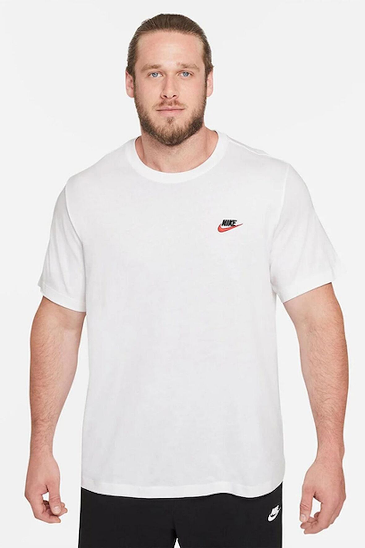 Nike M Nsw Club Tee Erkek Beyaz Tişört AR4997-100