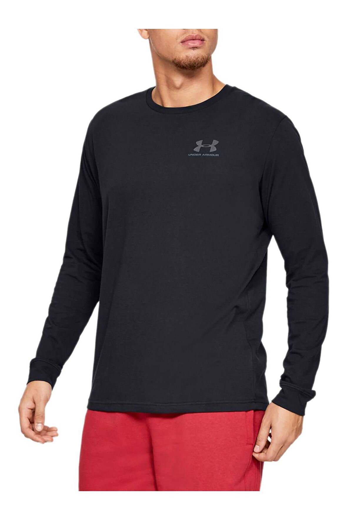 Under Armour 1329585 Sportstyle Leftchest Lst Siyah Erkek T-Shirt
