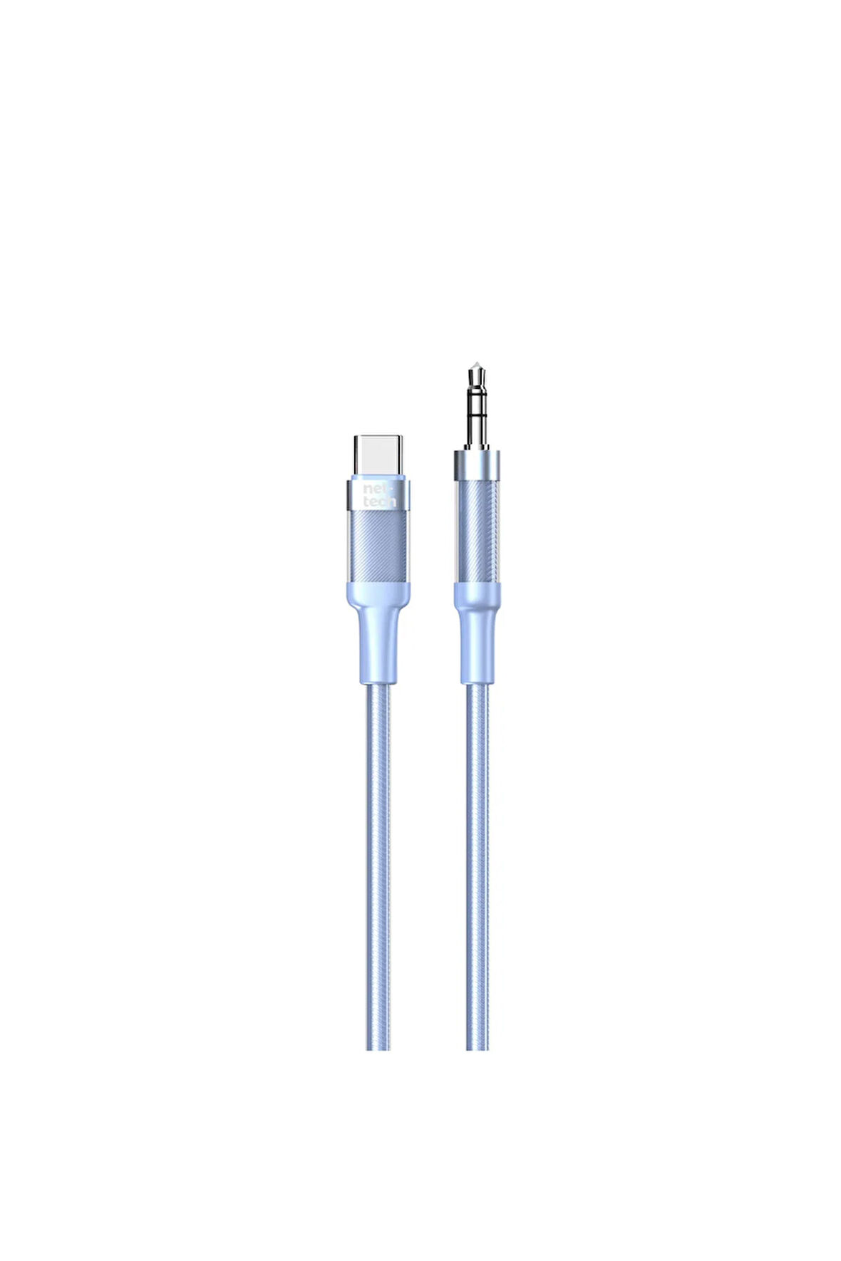 Type-C-3.5mm Aux Kablo | iPhone 15, Android Telefonlar İçin | Araba AUX Kablosu 1 Metre (MAVİ) Renk