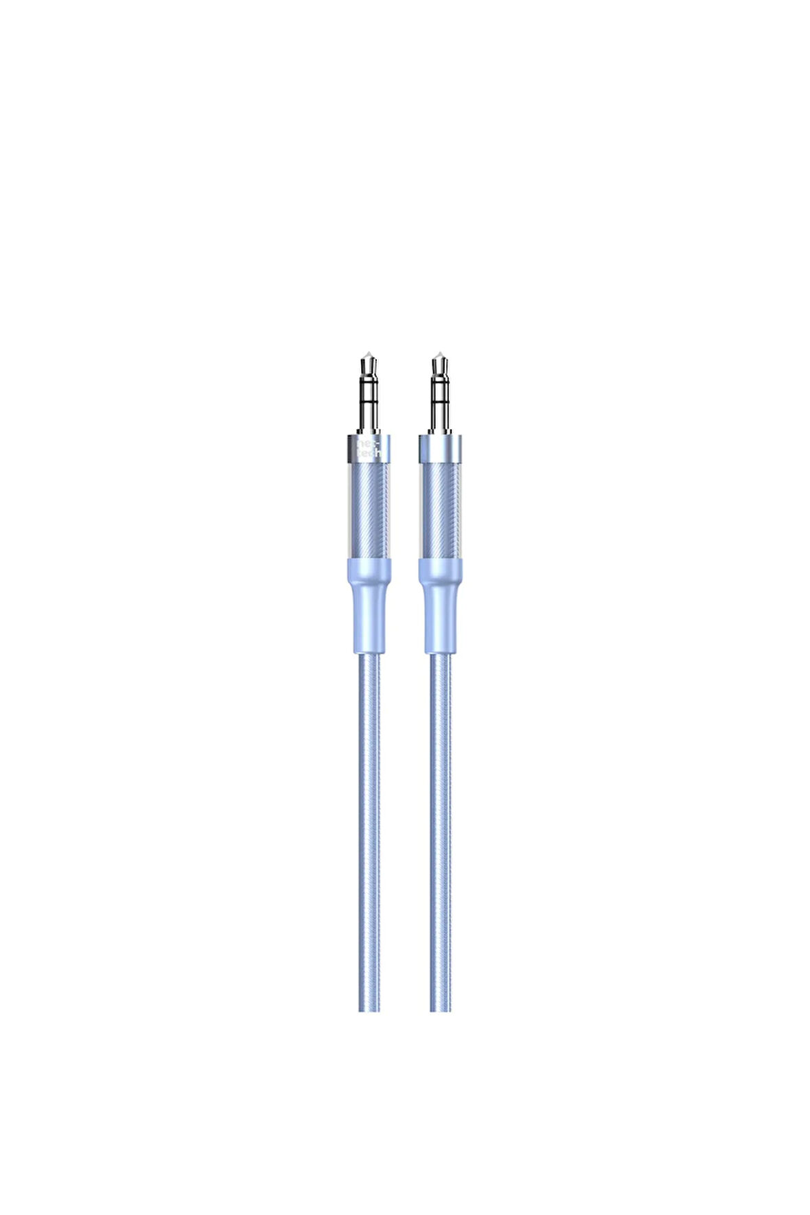 3.5mm-Aux To 3.5mm-Aux Kablo | iPhone 15, Android Telefonlar İçin | Araba AUX Kablosu 1 Metre (MAVİ)