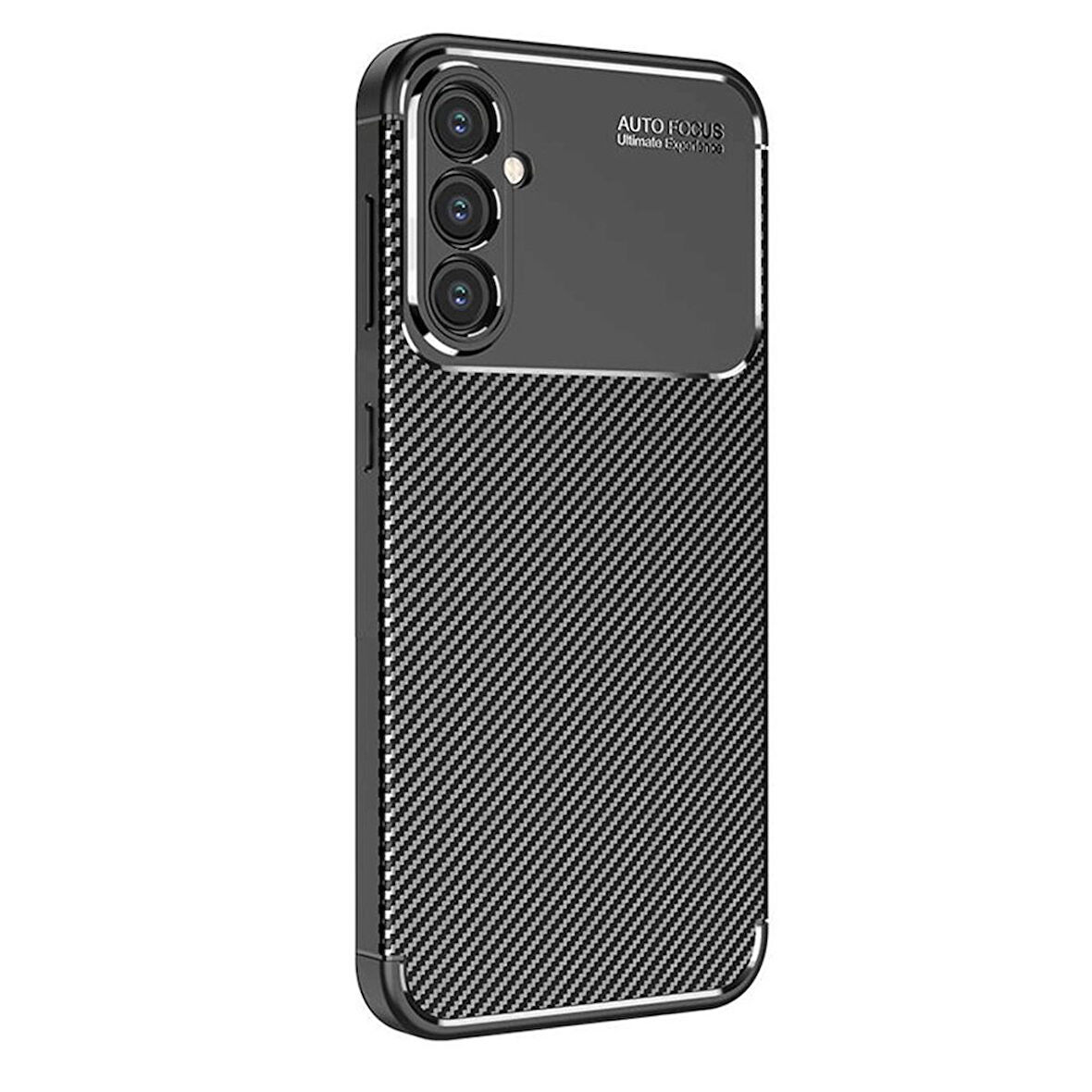 Gpack Samsung Galaxy S25 Kılıf Negro Karbon Kamera Korumalı Silikon