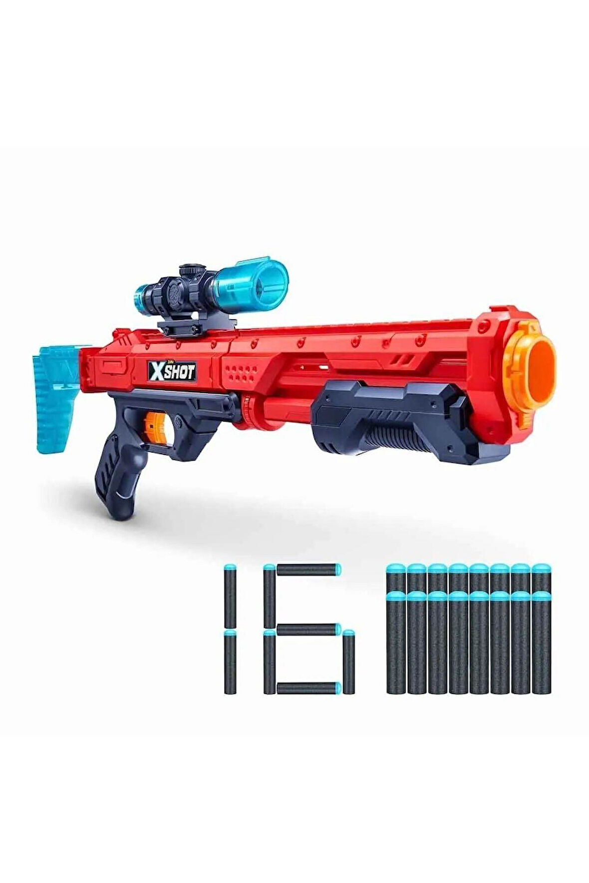Seçtim Aldım Zuru X-shot Sünger Tabancası 36435 Excel 16 Mermi 8