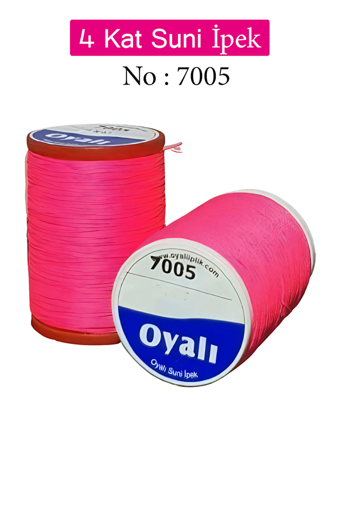 Oyalı 4 Kat Suni İpek İplik İğne Oyası Boncuk İpi Tığ Oyası No:7005