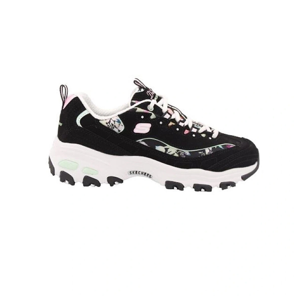 Skechers D'Lites-Blooming Fields 149794-BKMT Kadın Spor Ayakkabı Siyah Multi
