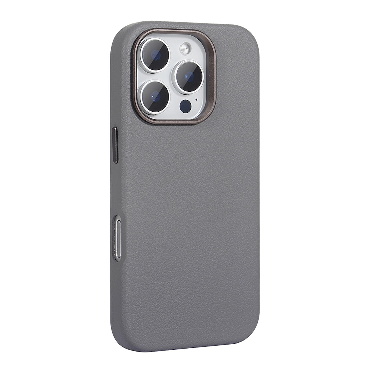 Gpack Apple iPhone 16 Pro Max Kılıf Magsafeli PU Deri Tasarımlı Adora Sert Mika