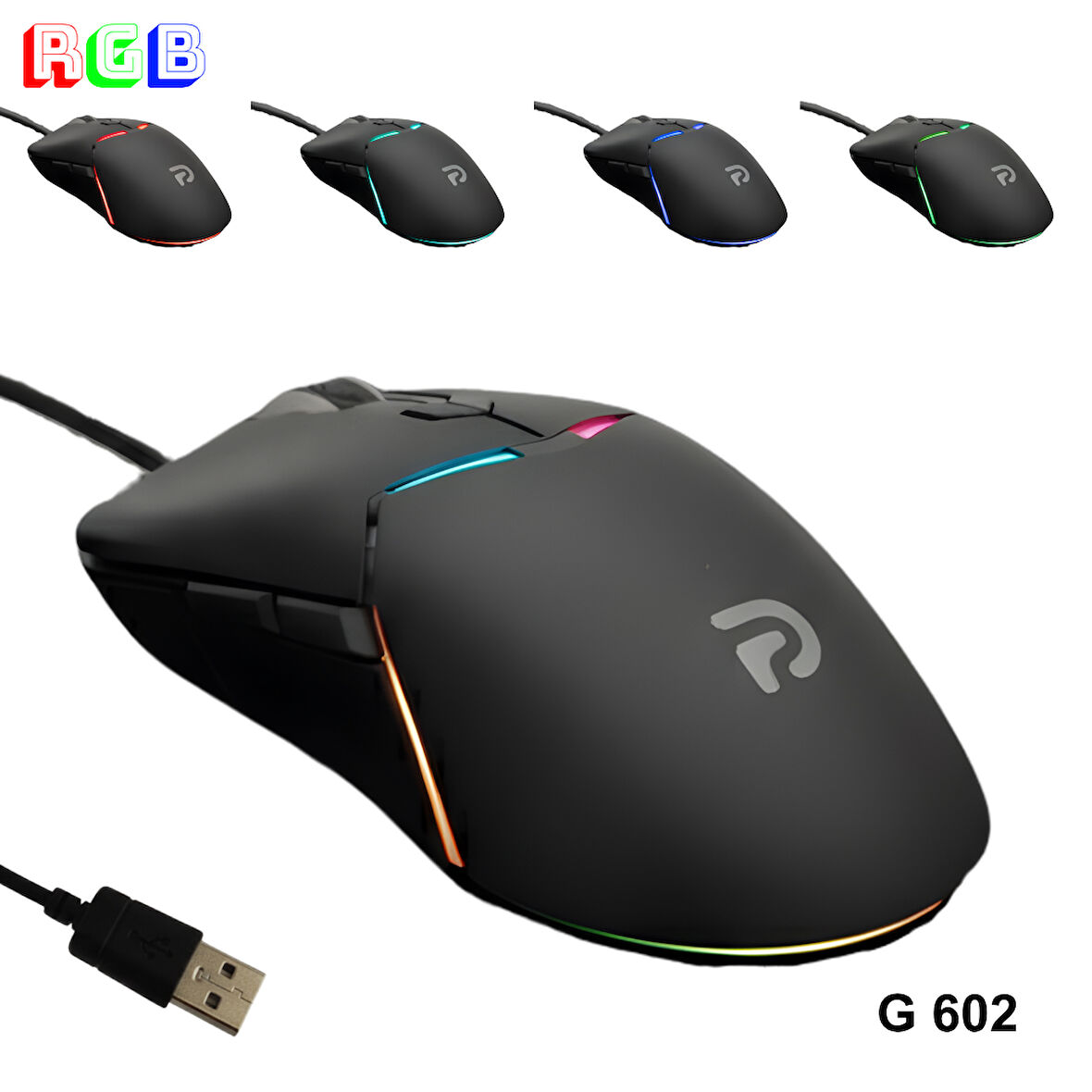 Trio - G602 RGB Gaming Mouse – USB Kablolu Oyuncu Faresi