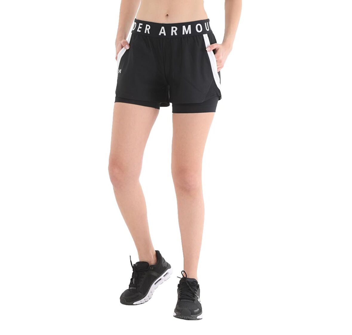 A1351981-001-001 Under Armour Play Up 2-In-1 Shorts Kadın Şort Ve Kapri Siyah