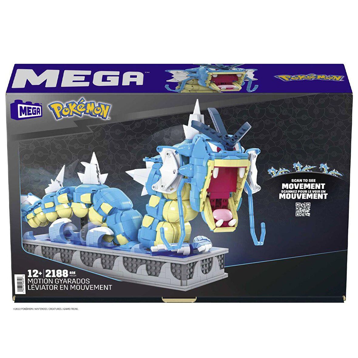 FABBATOYS MEGA™ Pokémon™ Kinetik Gyarados 2188 parça +12 yaş