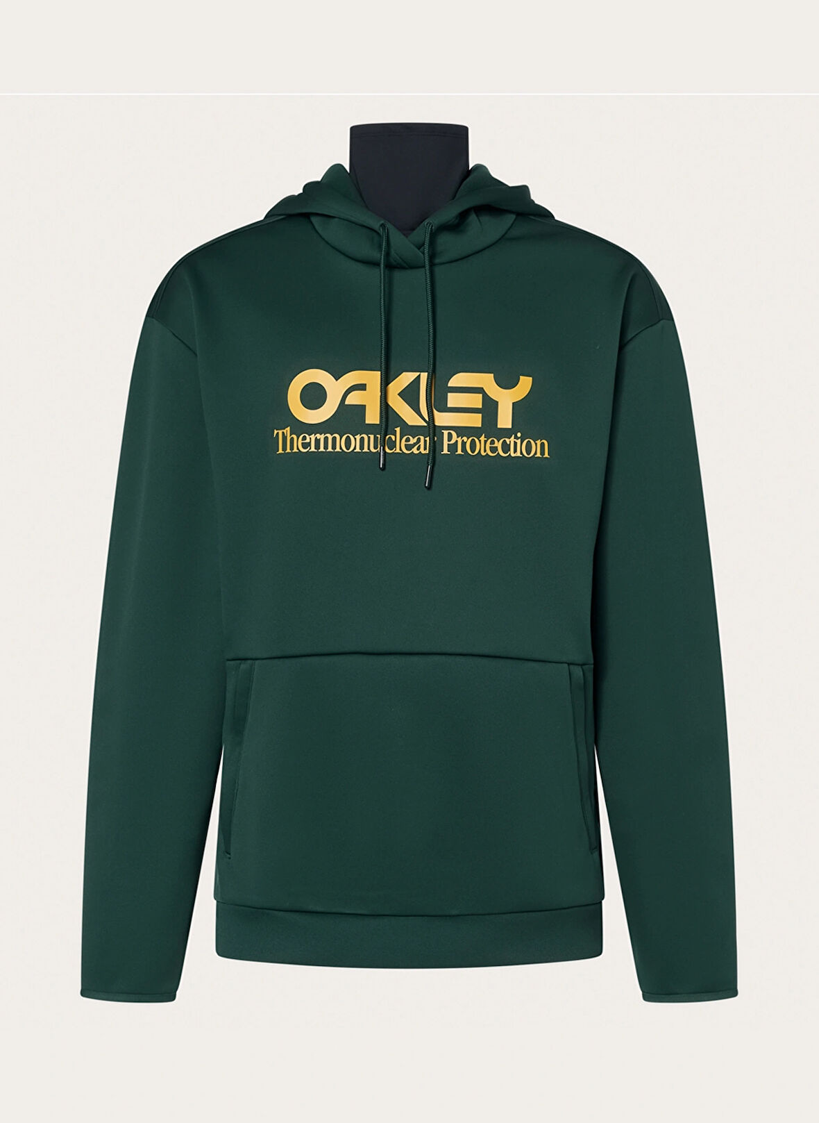 Oakley Sarı - Yeşil Erkek Kapüşonlu Baskılı Sweatshirt FOA402381 RIDER LONG 2.0 HOODIE