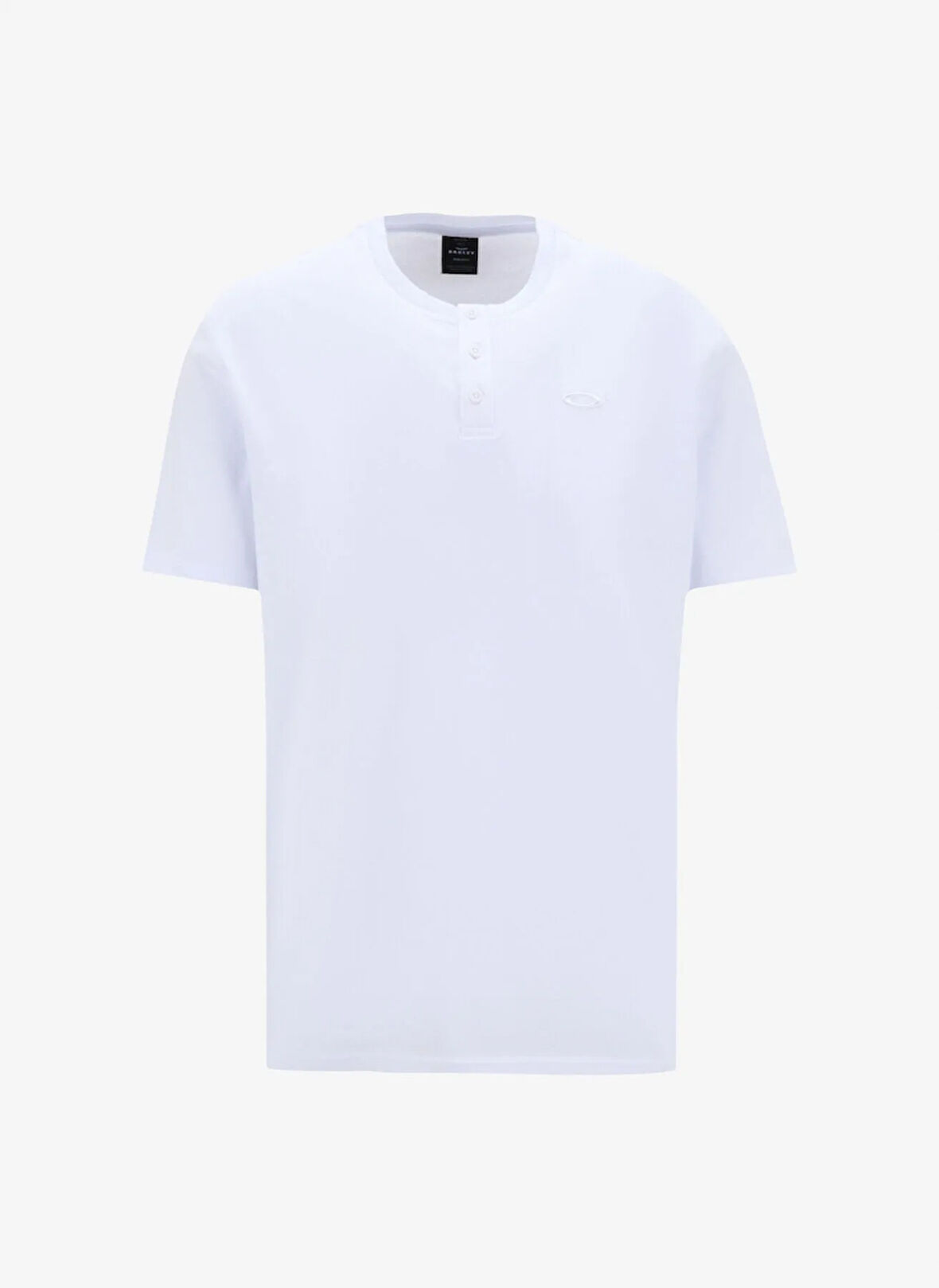 Oakley FOA404884RELAX HENLEY TEE 2.0 Beyaz Düğmeli Bisiklet Yaka Regular Fit Düz Erkek T-Shirt