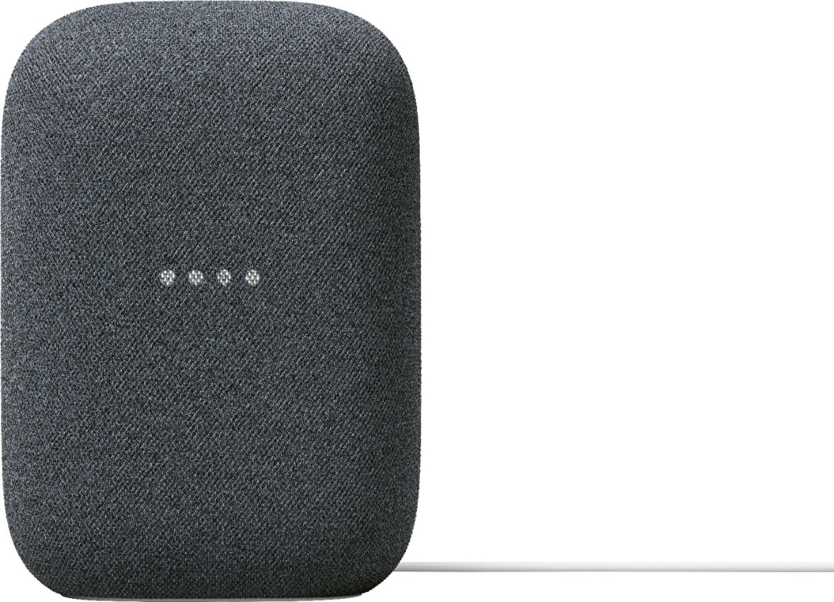 Google Nest Audio | Sesli Bluetooth Hoparlör - Kablosuz Müzik Akışı, Güçlü Ses, Dahili Asistan | Siyah