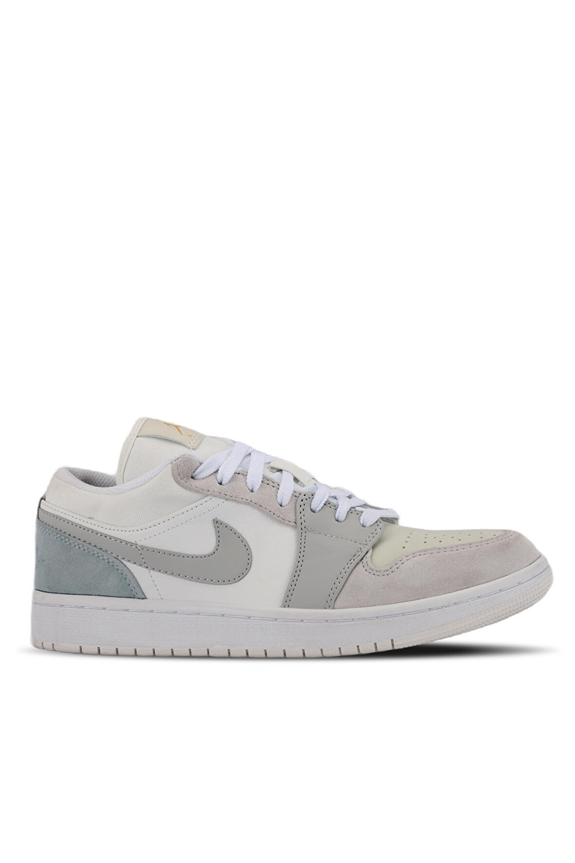 Nike AIR JORDAN 1 LOW Sneaker Erkek Ayakkabı Beyaz / Gri