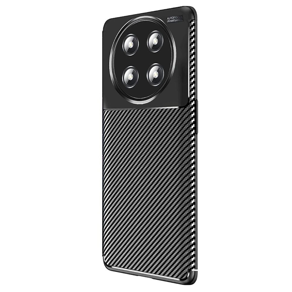 Gpack Honor Magic 7 Lite uyumlu Kılıf Negro Karbon Görünümlü Silikon