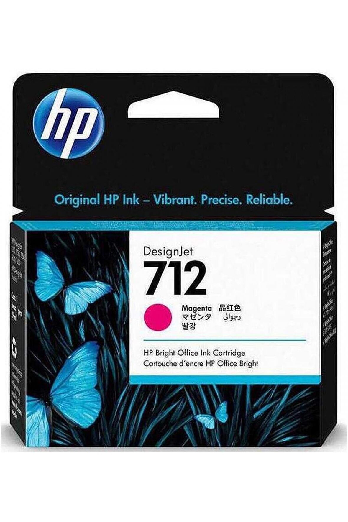 HP 712 Magenta Kırmızı 29ML 3Lü Paket Plotter Kartuşu 3ED78A