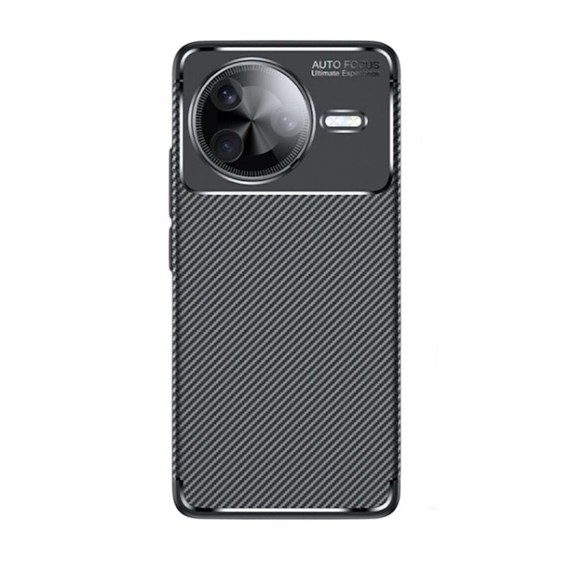 Gpack Xiaomi Poco F7 Ultra uyumlu Kılıf Negro Karbon Görünümlü Silikon