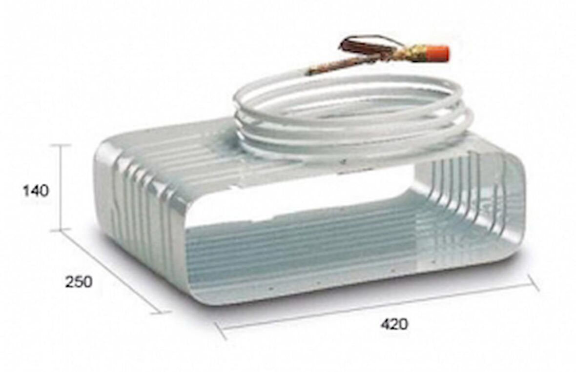 Vitrifrigo evaporatörler Model S7 Ebat 250x420x140 mm