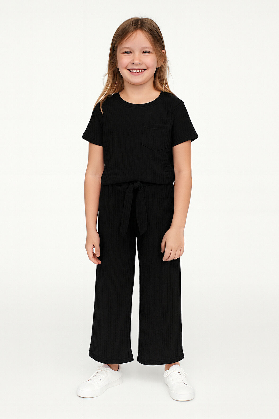 KIZ ÇOCUK PİJAMA ALTI BELİ LASTİKLİ RAHAT KALIP