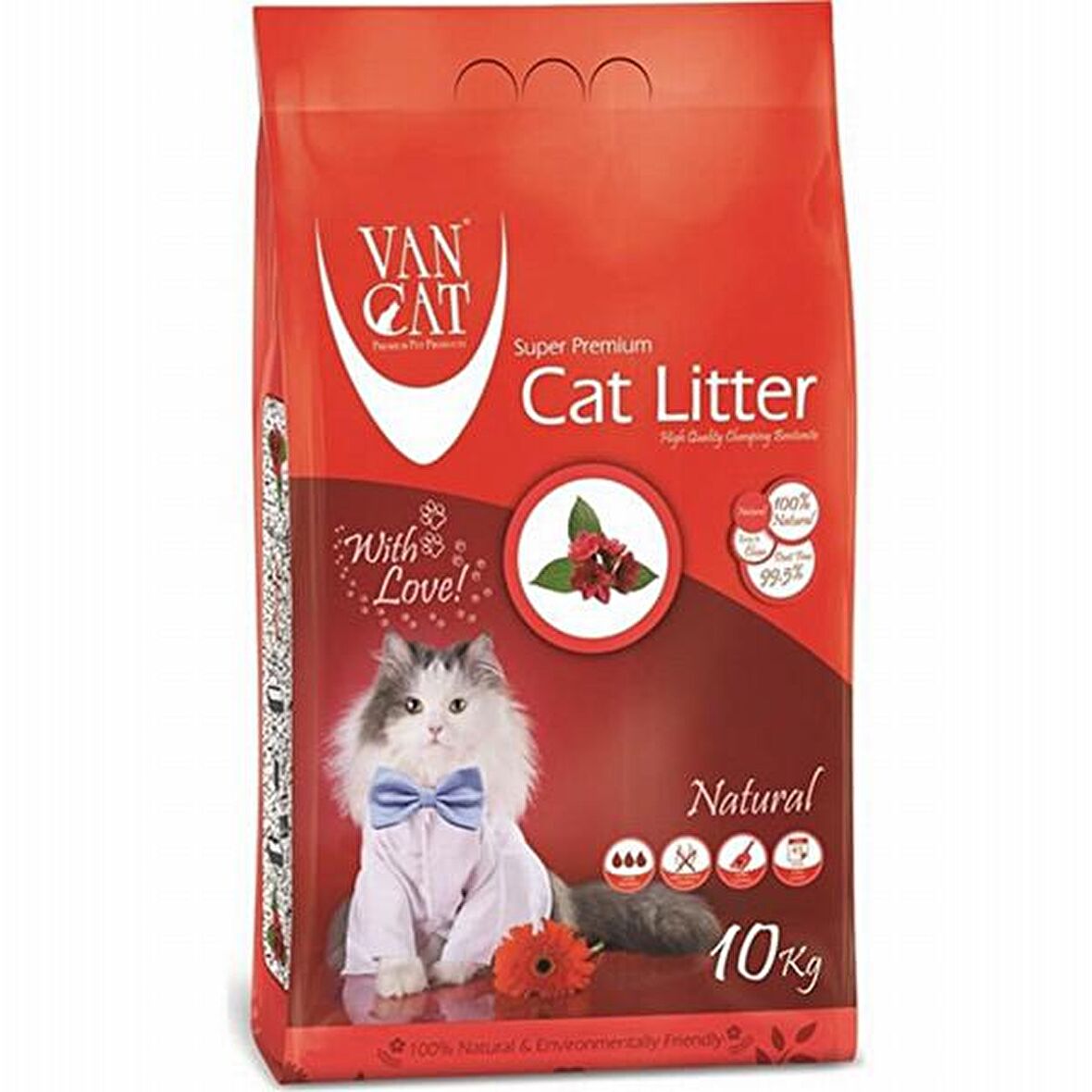 Van Cat Natural Cat Litter İnce Taneli Kedi Kumu 2x10 Kg 