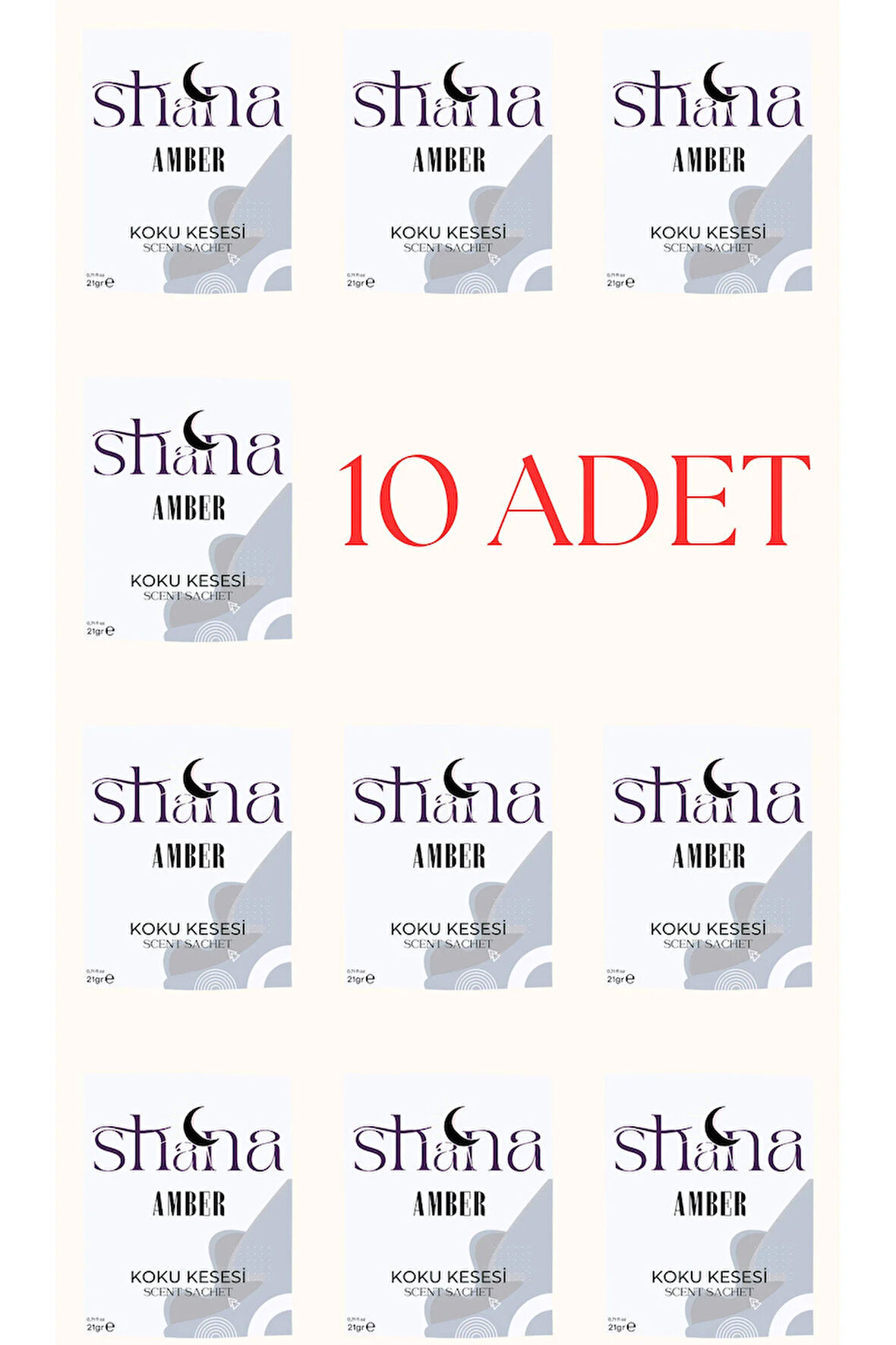 10'lu Amber Dolap Ayakkabılık Ve Çekmece Parfümlü Kese Kokusu Oda Koku Kesesi