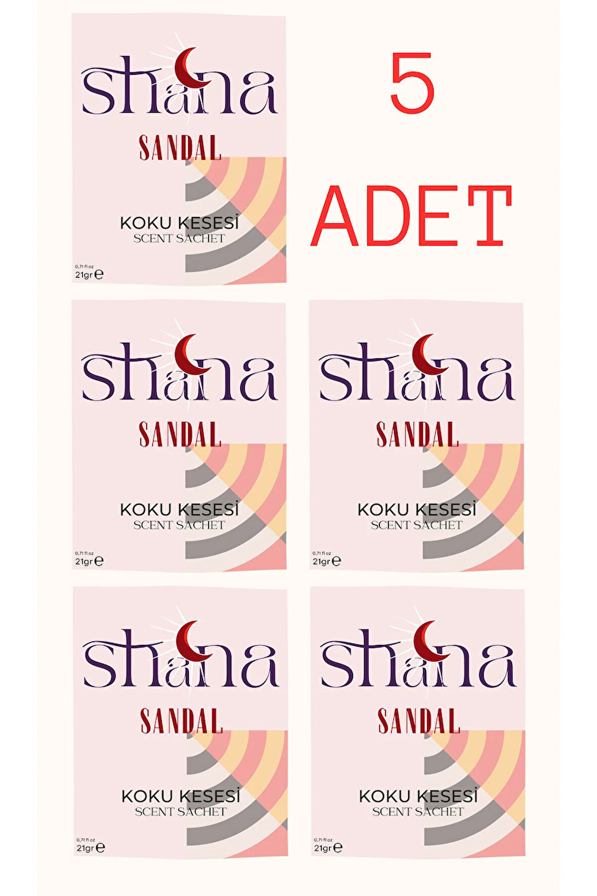 5'li Sandal Dolap Ayakkabılık Ve Çekmece Parfümlü Kese Kokusu Oda Koku Kesesi