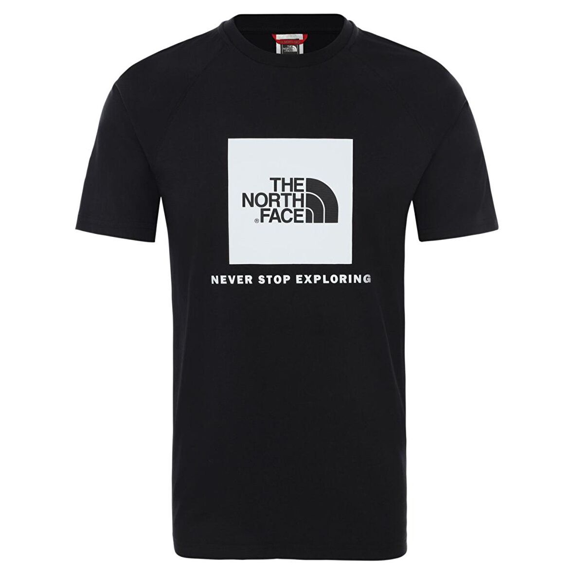 The North Face S/S RAGLAN REDBOX Sıyah Beyaz  Tişört - EU NF0A3BQOKY41
