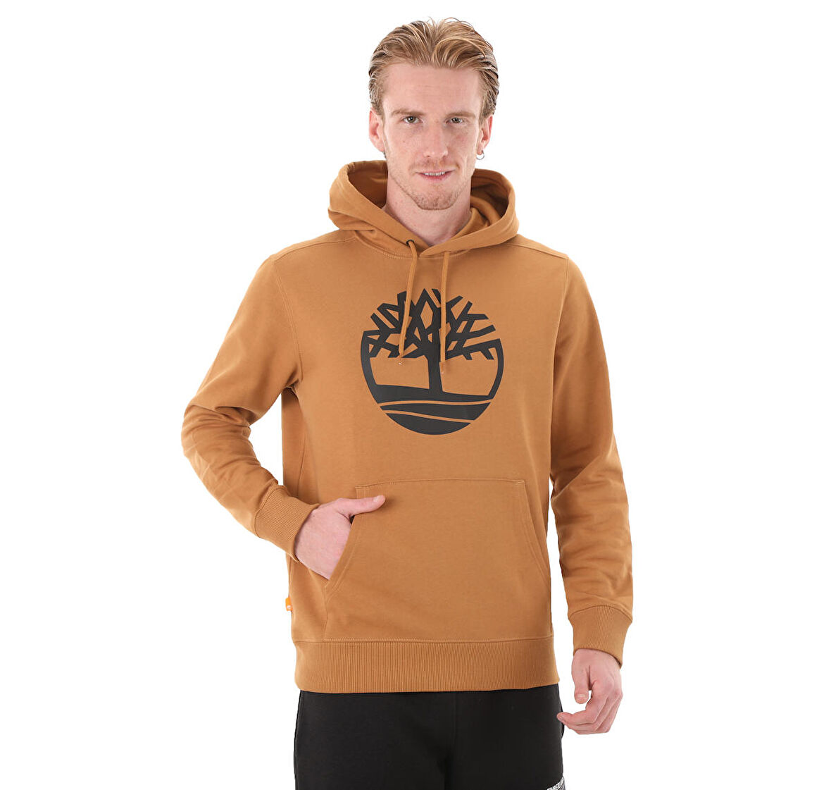 B0A2BJHP571-R Timberland Core Logo P-o Hood Bb Erkek Sweatshirt Kahve