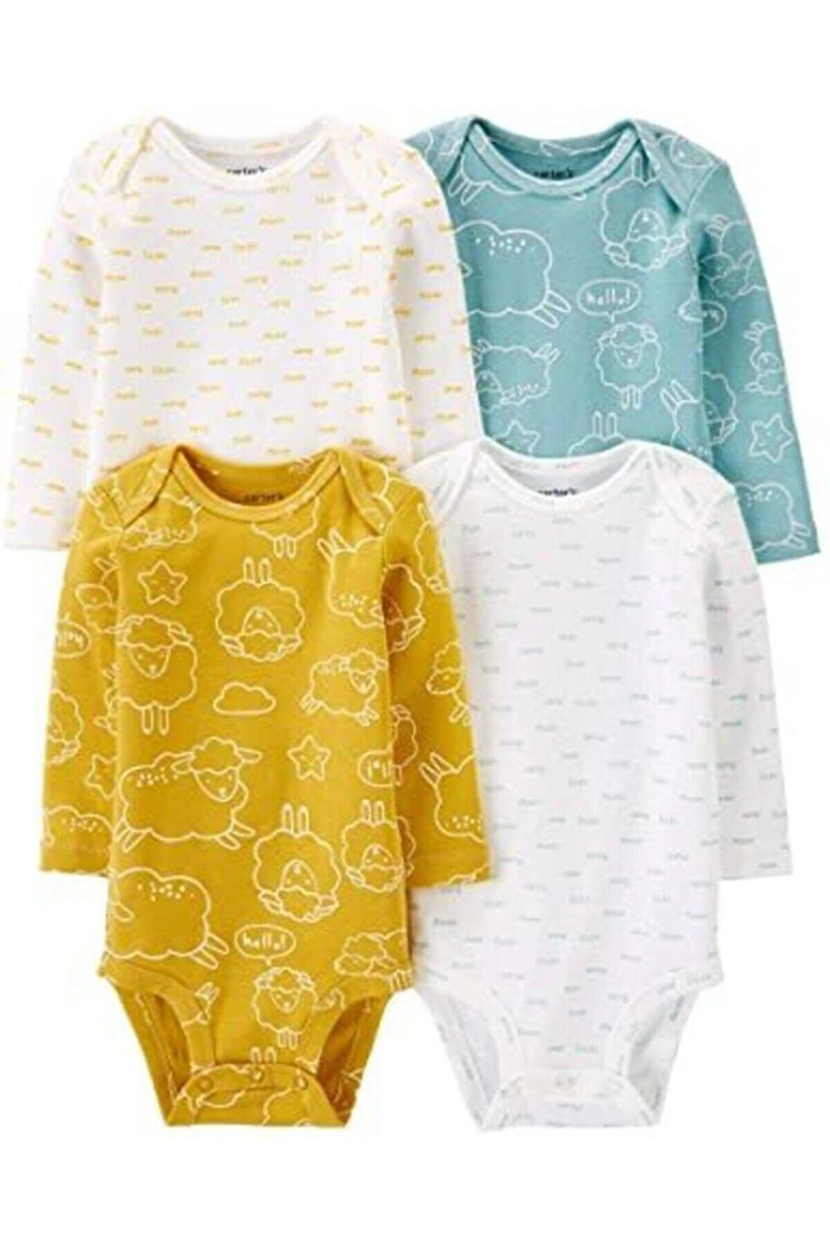 Carter's Layette Bebek 4'lü Body Çok Renkli 1I720410