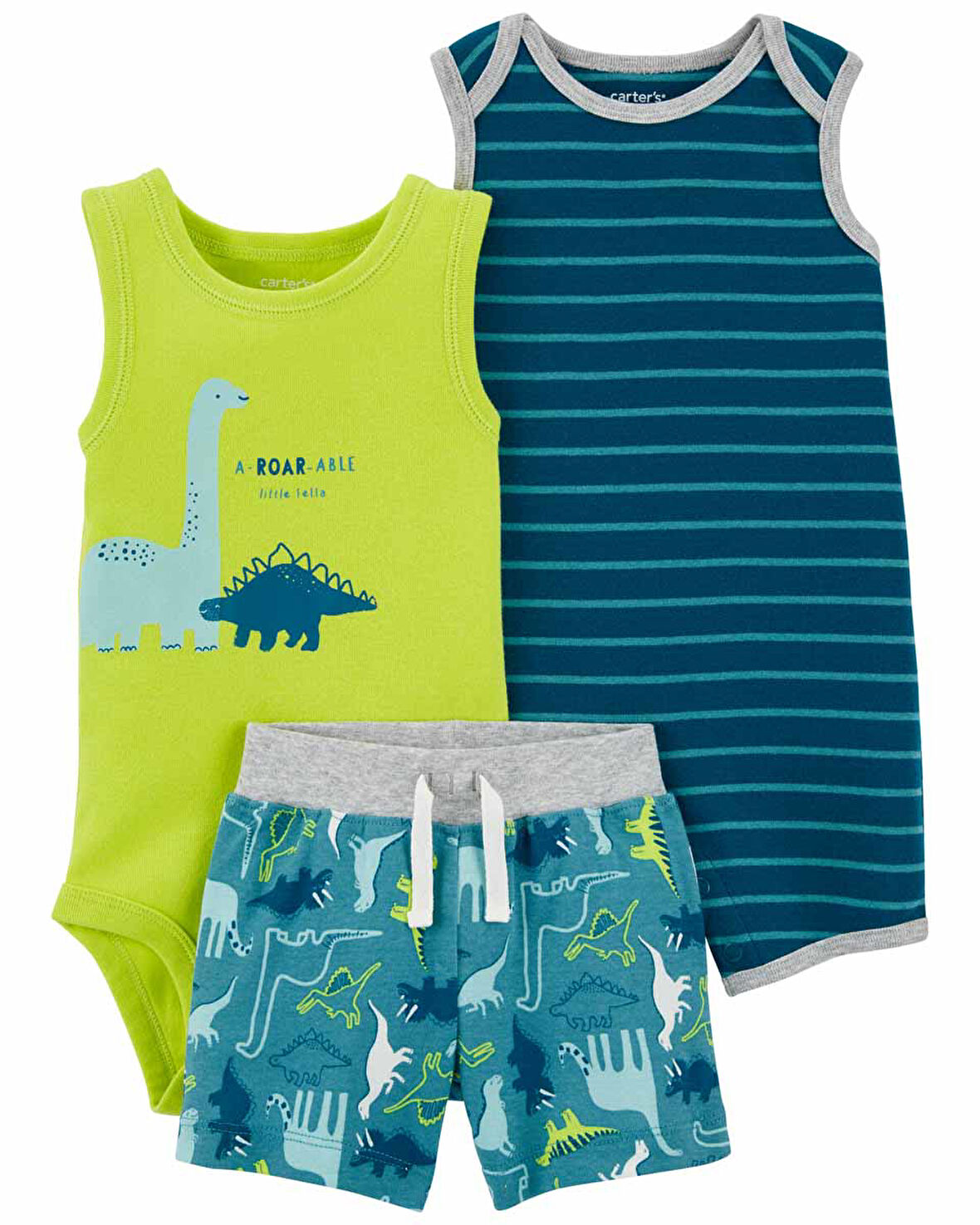 Carters Layette Erkek Bebek 3Lü Set 1N040910Y